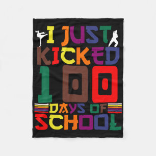Couverture Polaire Arts Martiaux Je Viens De Lancer 100 Jours D'École