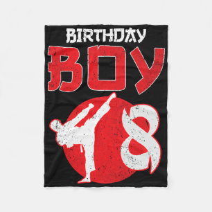 Couverture Polaire Arts Martiaux Karaté Taekwondo 8 Ans Anniversaire