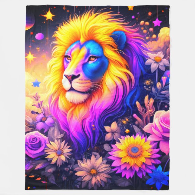 Couverture Polaire Artsy Lion (Devant)
