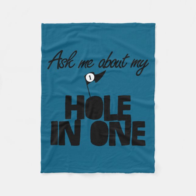 Couverture Polaire Ask Me About My Hole In One Funny Golf  (Devant)