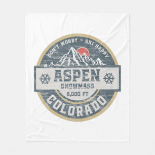 Couverture Polaire Aspen Colorado Montagnes Rocheuses Le Camping Rand