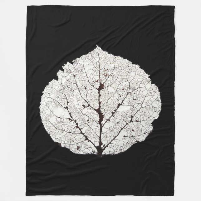 Couverture Polaire Aspen Feuille Squelette 1 (Devant)