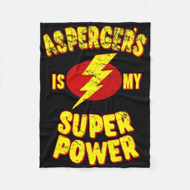 Couverture Polaire Asperger's Is My Super Power (Devant)