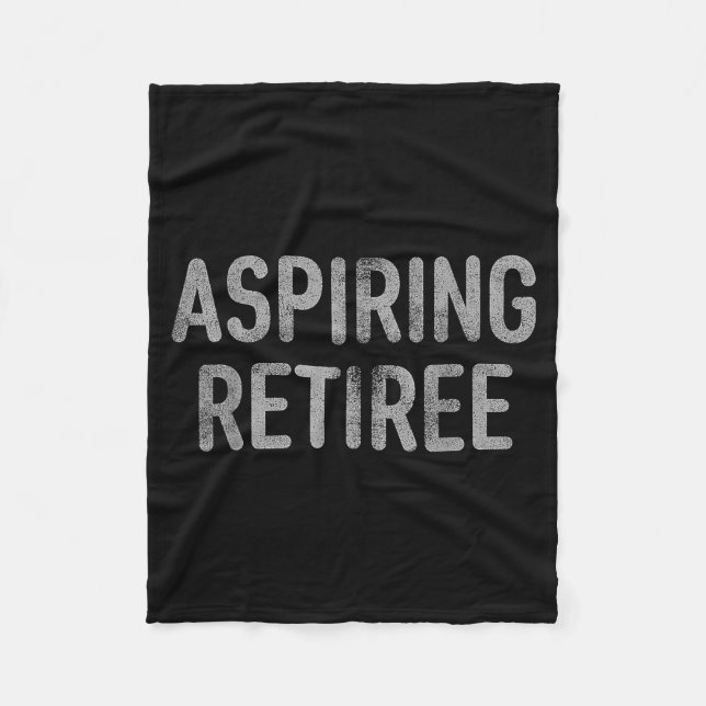Couverture Polaire Asring Retiree Distressed Shirt - Funny Retirement (Devant)