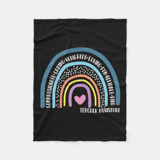 Couverture Polaire Assistant Cute arc-en-ciel