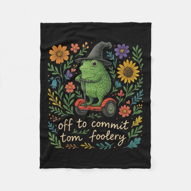 Couverture Polaire Assistant Grenouille Whimsical - Désactivé Pour Co (Devant)