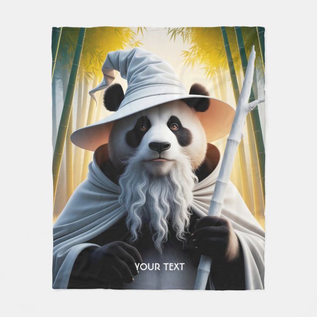 Couverture Polaire Assistant Vieux Panda Imaginaire (Devant)
