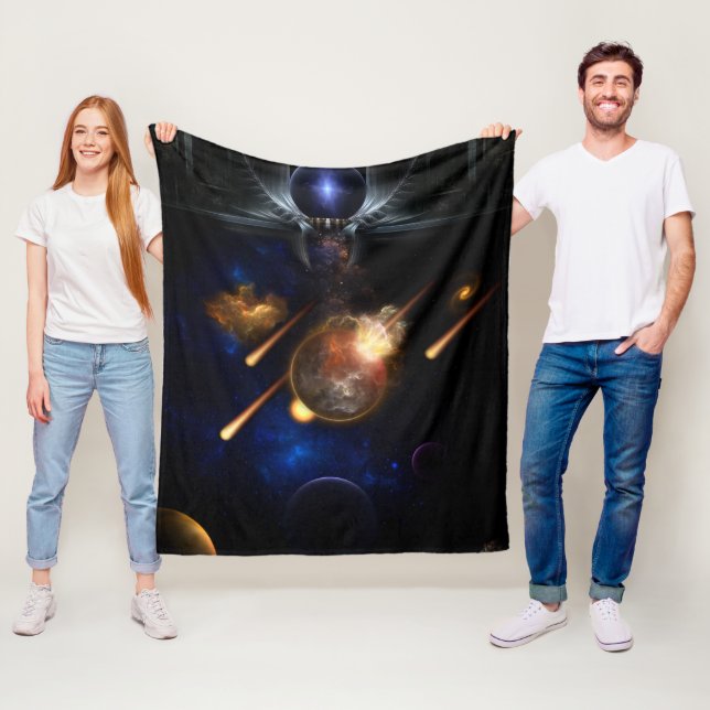 Couverture Polaire Astéroïde Apocalypse Fractage Art Spacescape (En situation)