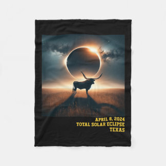 Couverture Polaire Astro commémoratif Texas Total Solar Eclipse 2024