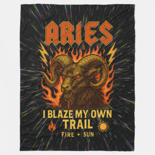 Couverture Polaire Astrologie inspirée par la bande de rock d’Aries Z