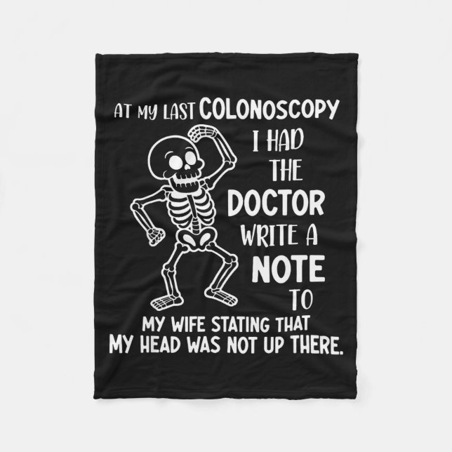 Couverture Polaire At My Last Colonoscopy I Had The Doctor Write A No (Devant)
