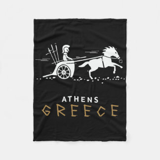 Couverture Polaire Athens Greece Chariot Travel Vacation Men And Boys