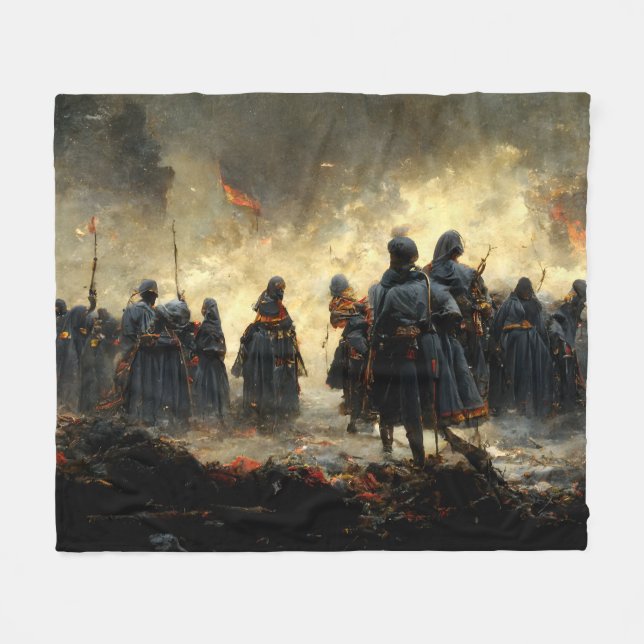 Couverture Polaire Attaquez l'endroit (Devant (Horizontal))