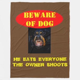 COUVERTURE POLAIRE ATTENTION AU CHIEN