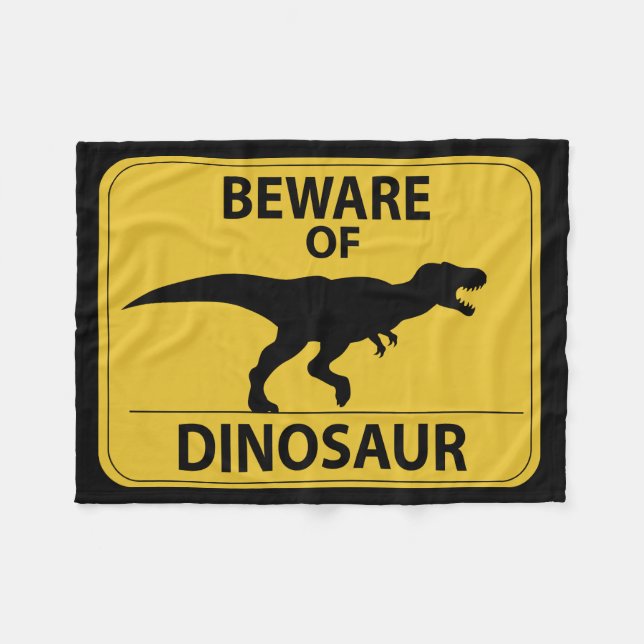 Couverture Polaire Attention aux dinosaures (Devant (Horizontal))