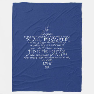 Couverture Polaire Aucun bleu d'étoile de David d'arme