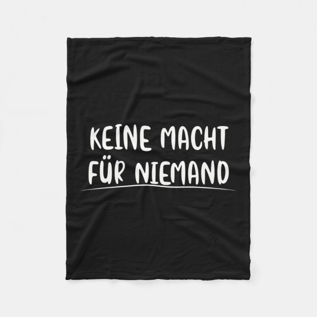 Couverture Polaire Aucun Pouvoir Pour Personne Politique De l'environ (Devant)