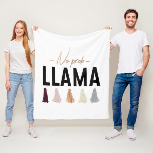 Couverture Polaire Aucuns glands d'or du lama de Prob