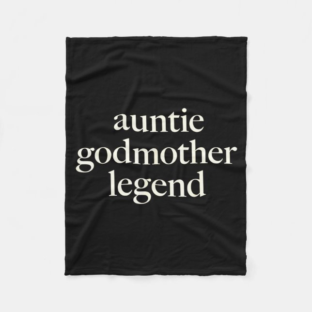 Couverture Polaire Aunt Godmother Legend Funny Godparent S Gift Aunt  (Devant)