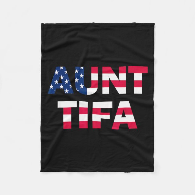 Couverture Polaire Aunt Tifa Flag Us Funny Aunt Tifa - I Am Aunt Tifa (Devant)