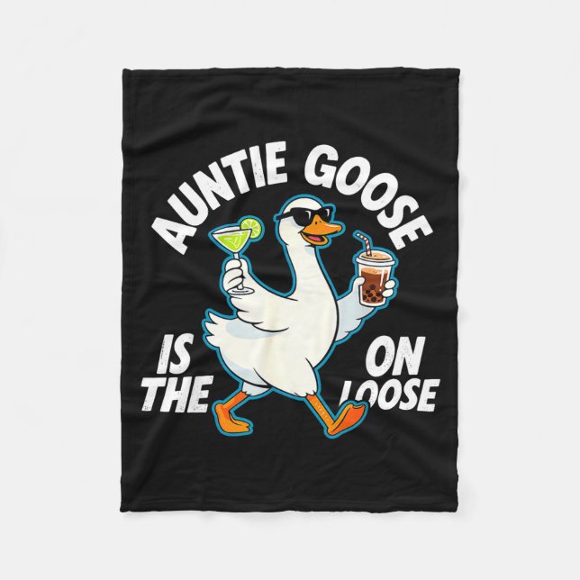 Couverture Polaire Auntie Goose On The Loose Funny Drinking Gift  (Devant)