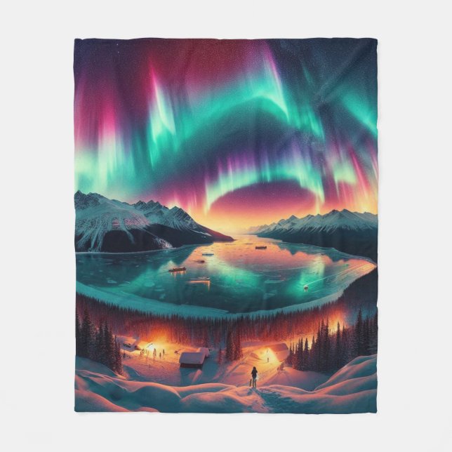 Couverture Polaire Aureola Borealis en Alaska (Devant)