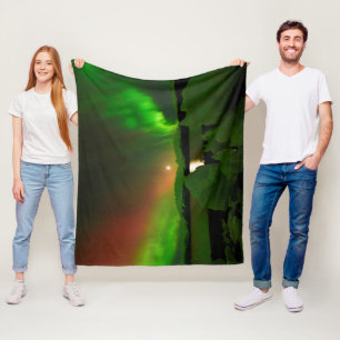 Couverture Polaire Aurora magique