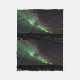 Couverture Polaire Aurore Boréale Lumières du Nord Arbres Nature Terr