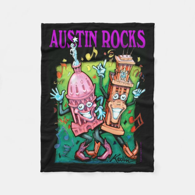 Couverture Polaire Austin Rocks (Devant)