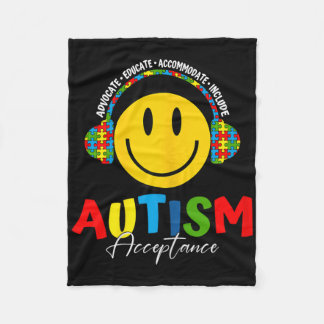Couverture Polaire Autism Awareness Acceptance Special Education Teac
