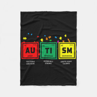 Couverture Polaire Autism Awareness Rare Strong Talent 