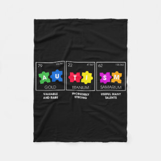 Couverture Polaire Autism Awareness Rare Strong Talent 1 