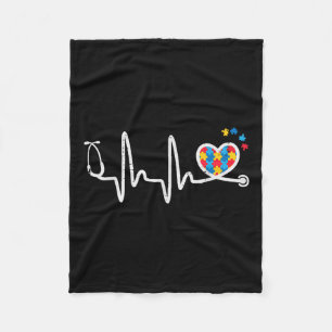 Couverture Polaire Autisme battement de coeur Stethoscope Infirmière