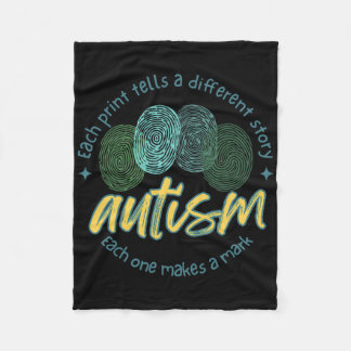 Couverture Polaire Autisme D'Empreinte Chaque Impression Raconte Une 