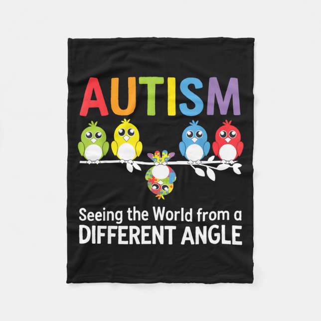 Couverture Polaire Autisme Voir Le Monde Sous Un Angle Différent Coup (Devant)