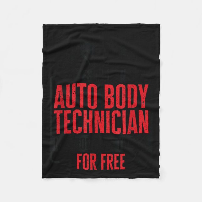 Couverture Polaire Auto Body Technician Vehicle Repair Car Maintenanc (Devant)