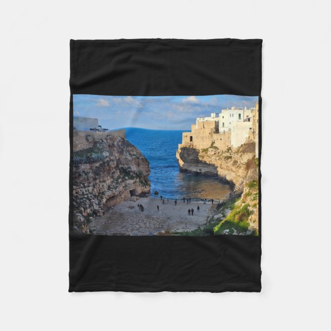 Couverture Polaire Autocollant de la ville côtière Monopoli  (Devant)