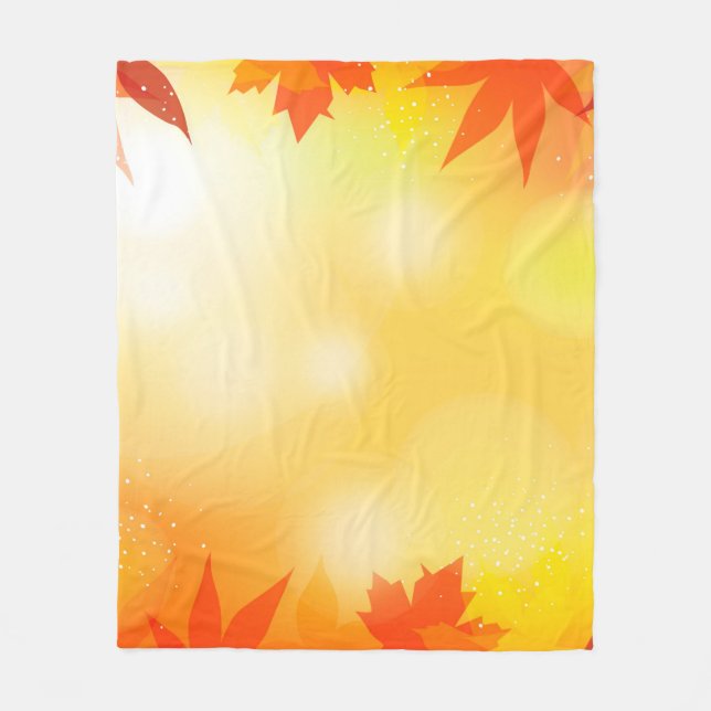 Couverture Polaire Automne arrière - plan bokeh chute nature (Devant)