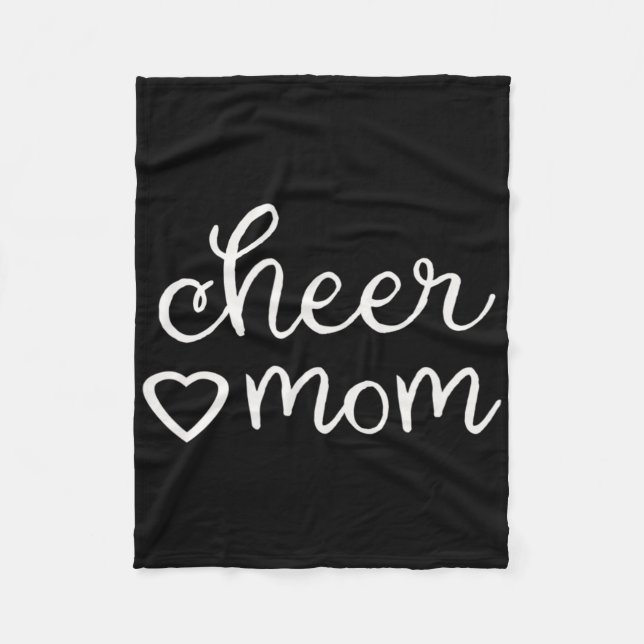 Couverture Polaire Automne Cheer Maman Cheerled Pom-pom girl Mama Mot (Devant)