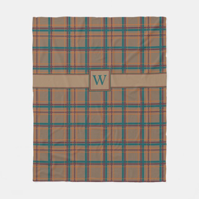 Couverture Polaire Automne Chic Plaid Toison Blanche (Devant)