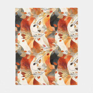 Couverture Polaire Automne Elegance Motif sans faille