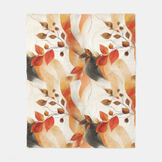 Couverture Polaire Automne Elegance Motif sans faille