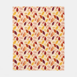 Couverture Polaire Automne Feuilles Rustique Automne Conception de mo