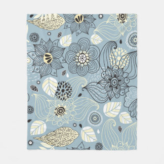 Couverture Polaire Automne Floral : Design saisonnier élégant