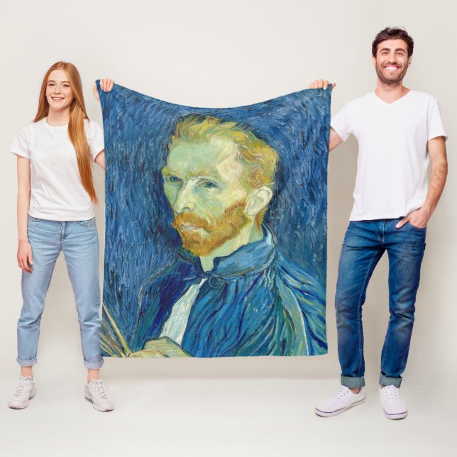 Couverture Polaire Autoportrait de Vincent Van Gogh 1889 (En situation)