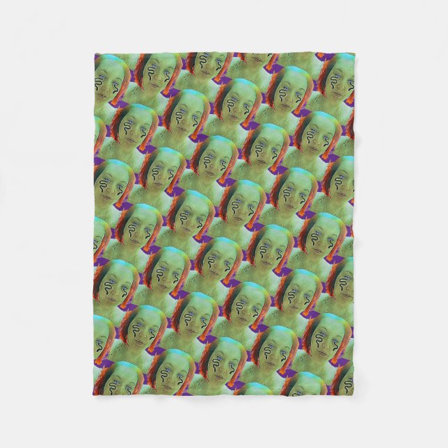 Couverture Polaire Autoportrait d'une femme serpent (Devant)
