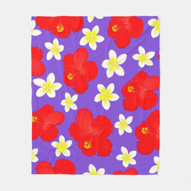 Couverture Polaire Autumn colors. Abstract seamless pattern with hand (Devant)