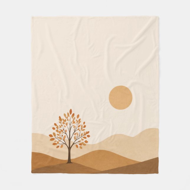 Couverture Polaire Autumn Landscape Throw Blanket  (Devant)