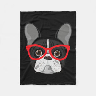 Couverture Polaire Avec Gles - Frenchie Bulldog