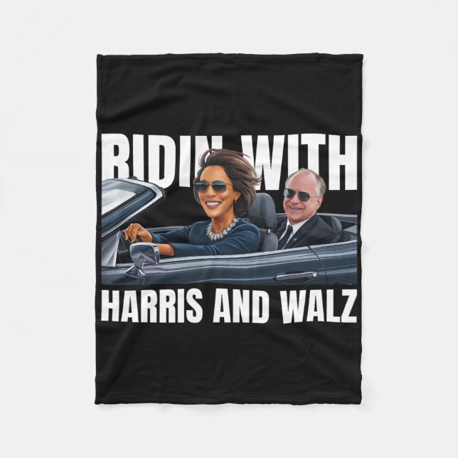 Couverture Polaire Avec Harris Et WAlzheimer Président Kamala Harris (Devant)